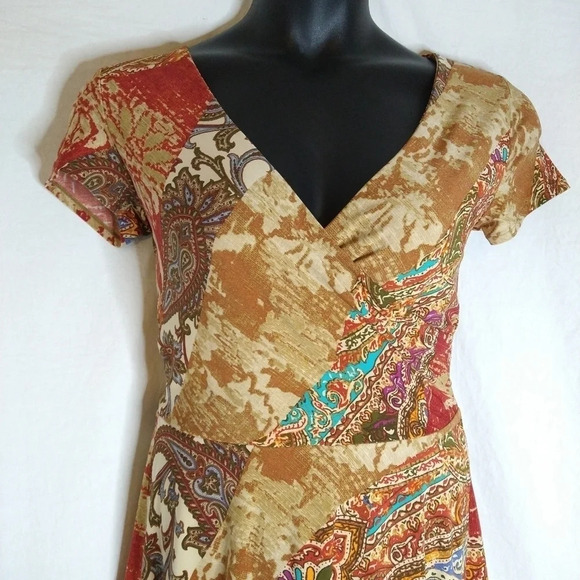 Pretty Ralph Lauren Paisley Print Dress EUC ❤️ - Picture 3 of 11